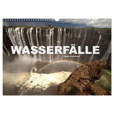 Wasserfälle (Wandkalender 2027 DIN A3 quer), CALVENDO Monatskalender