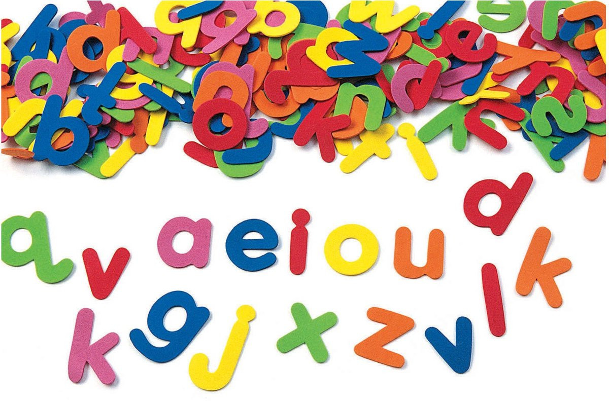380 stuks Zelfklevende Alfabet Foam Letters, 5 x 3,5 cm