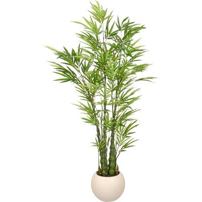 Kunstbambus CREATIV GREEN "Bambus", grün, H:190cm, Obermaterial: 50% Kunststoff, 50% Polyester, Kunstpflanzen, in beeindruckender Größe