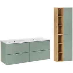 BADMÖBEL 121cm Oria 2er-Set Grün