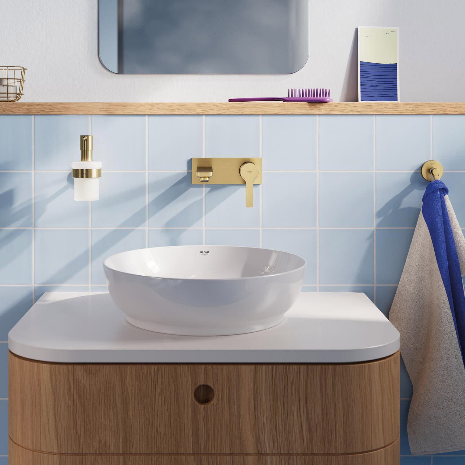 Grohe Start Bademantelhaken, Accessoires, 41173GN0, cool sunrise gebürstet