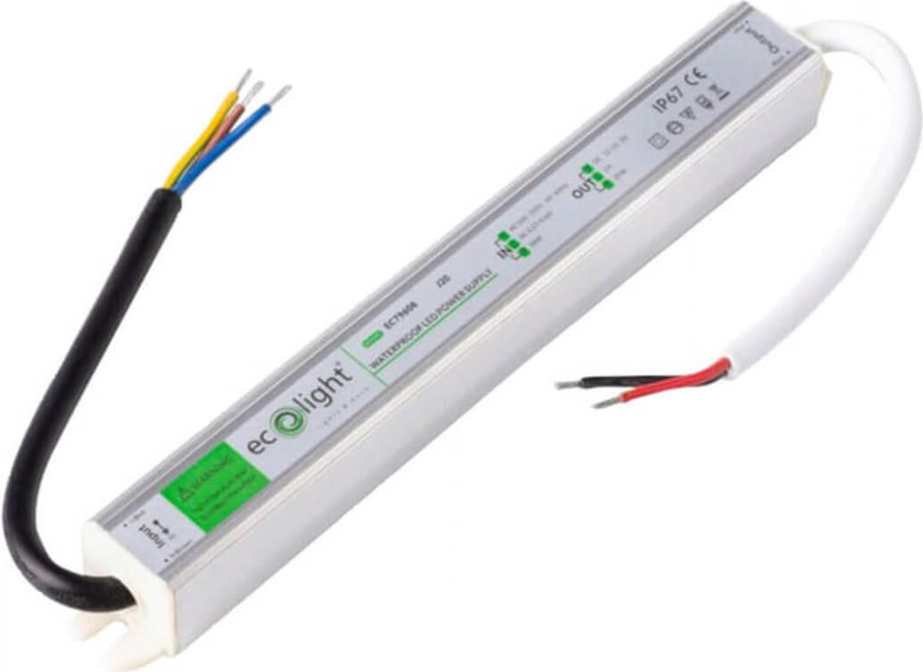 Eco Light EC79608 Hermetische LED-voeding, IP67, 30W, 12V