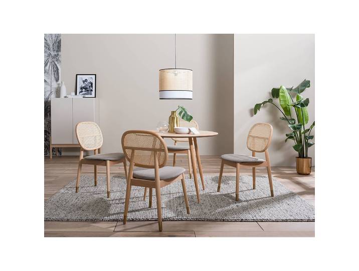 Esszimmerstuhl Coy 2er-Set 55 x 84 x 48cm Braun/Cappuccino