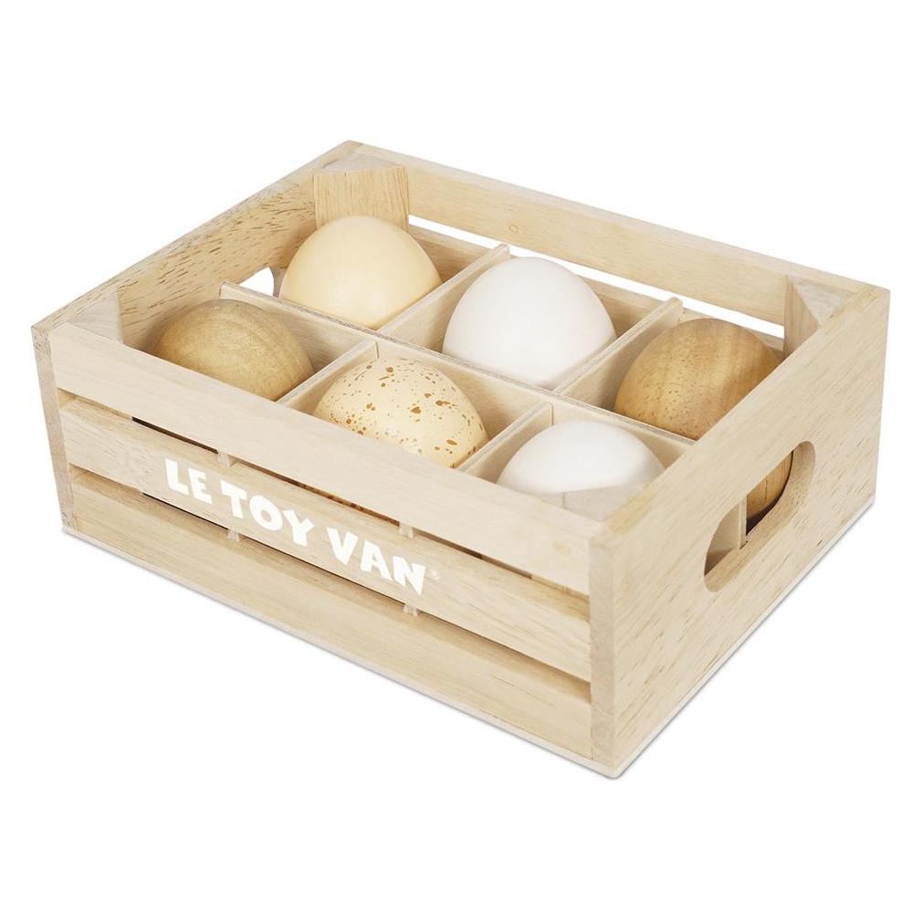 Le Toy Van Farm Eier (6 Stück) für den Kaufladen (LTV190)