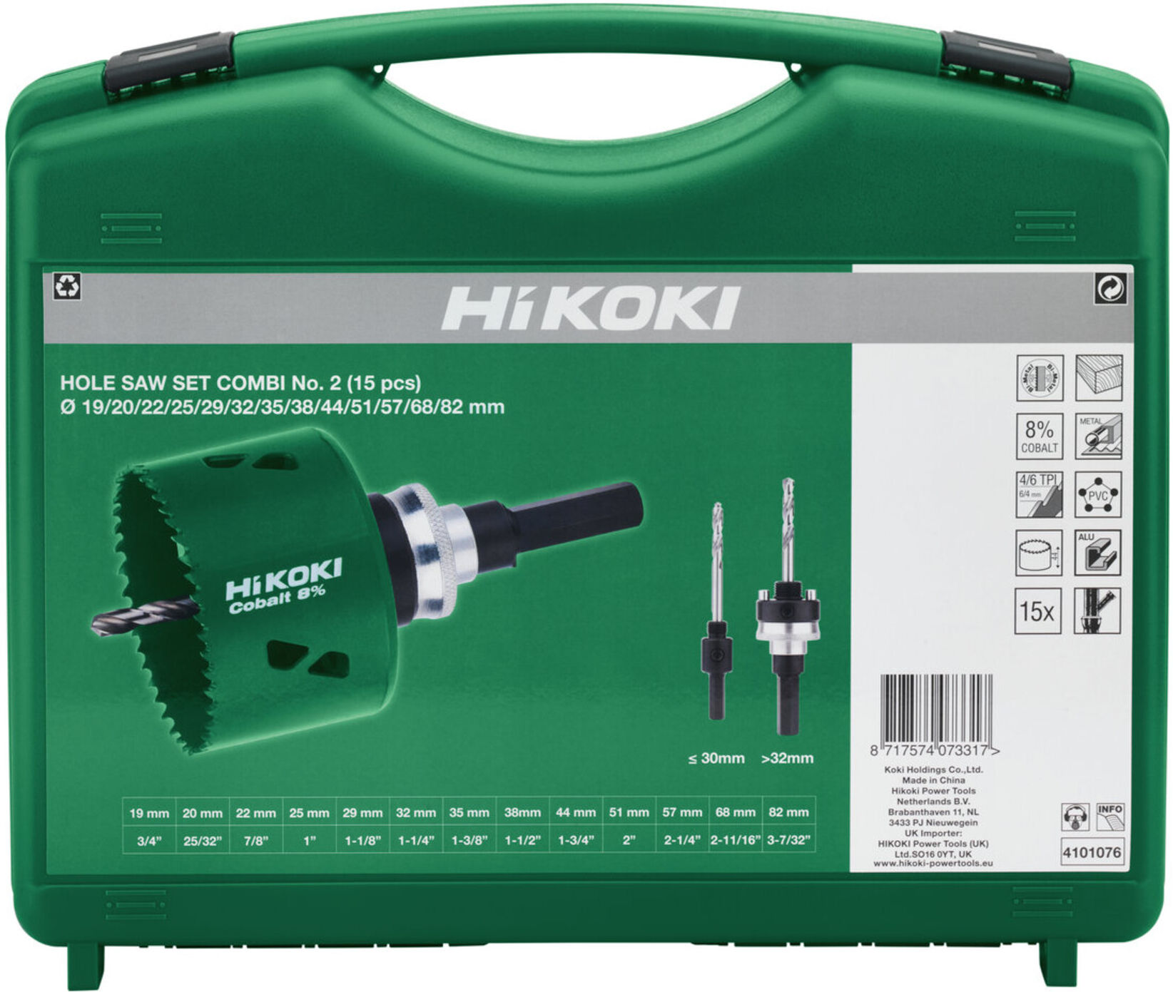 HiKOKI Lochsägen-Sortiment Kombi Nr. 2 HSS-Co 16-teilig (4101076)