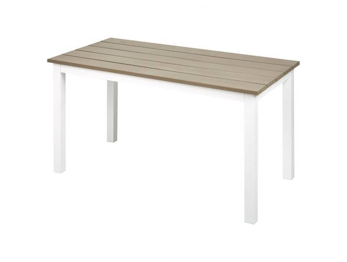 GARTENTISCH Heller Holzfarbton Messina