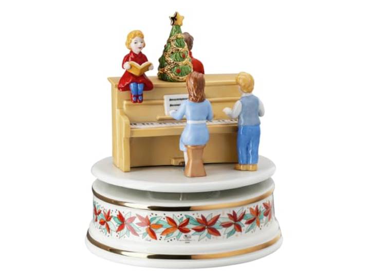 Hutschenreuther Gross 2023-Weihnachtsklänge Spieluhr, Materialmix, Mehrfarbig