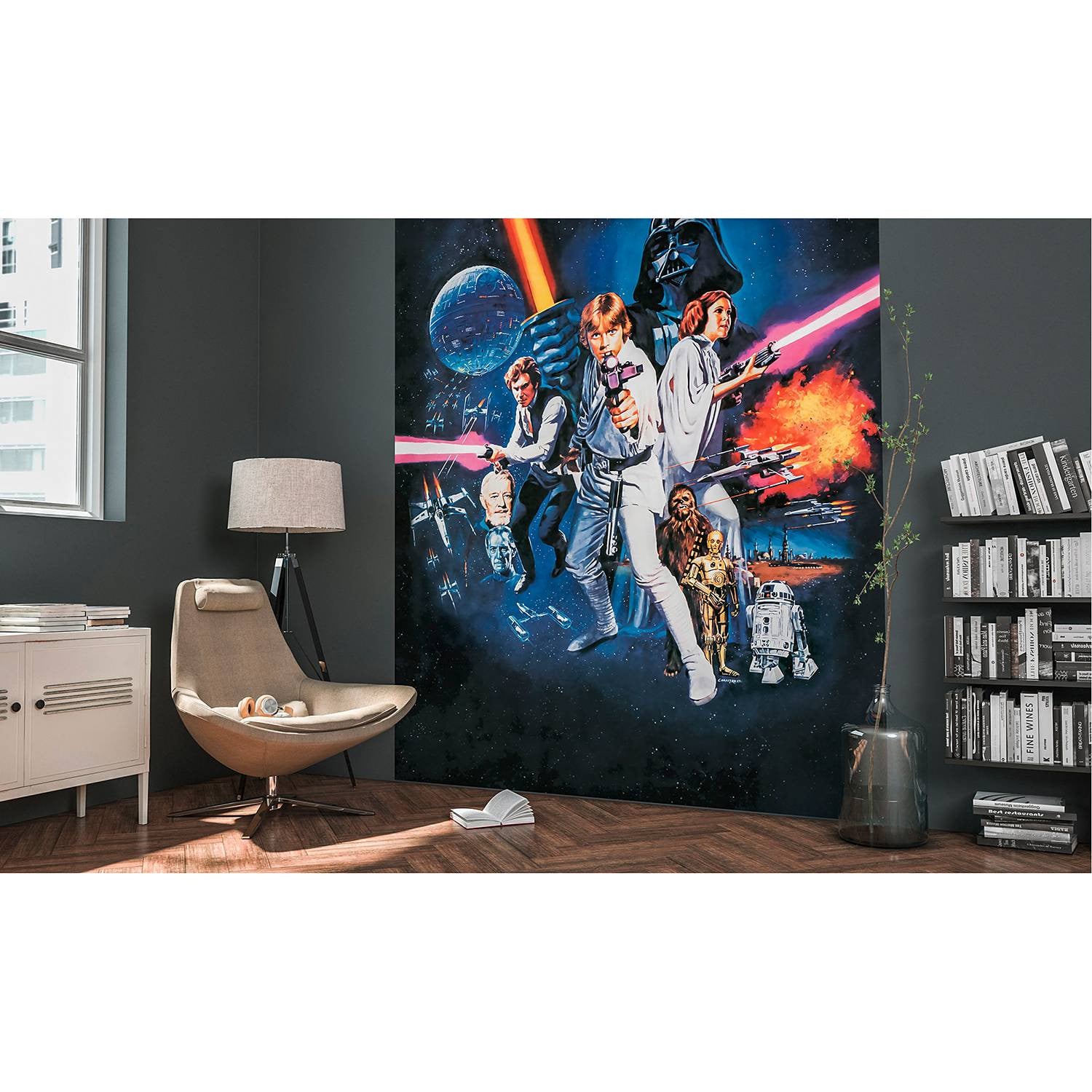 home24 Fotobehang Star Wars Poster Classic 1 Textile 200cm