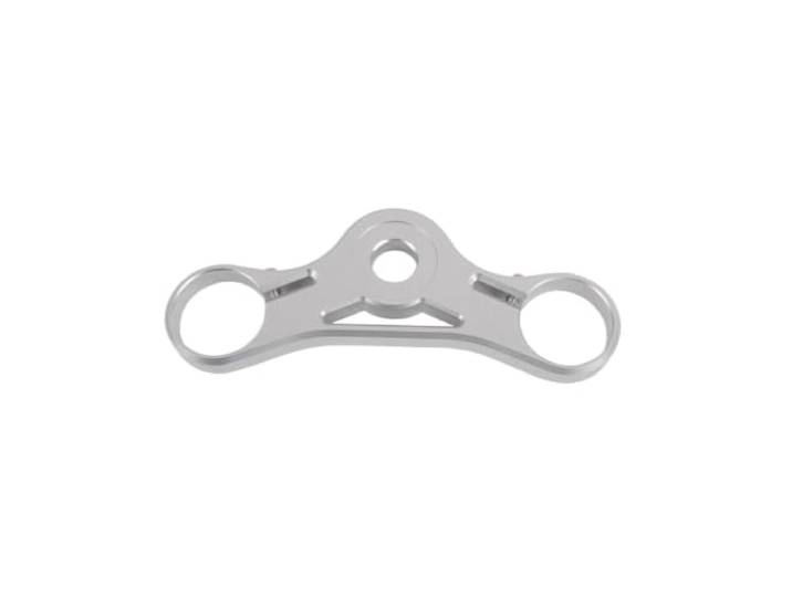 Obere Gabelbrücke， Für RNineT R9T 2013-2016 Motorrad Obere Gabelbrücke Krone Gabel Klemmbrücke Aluminium Gabelführung Gabelbrücke，(Silver)