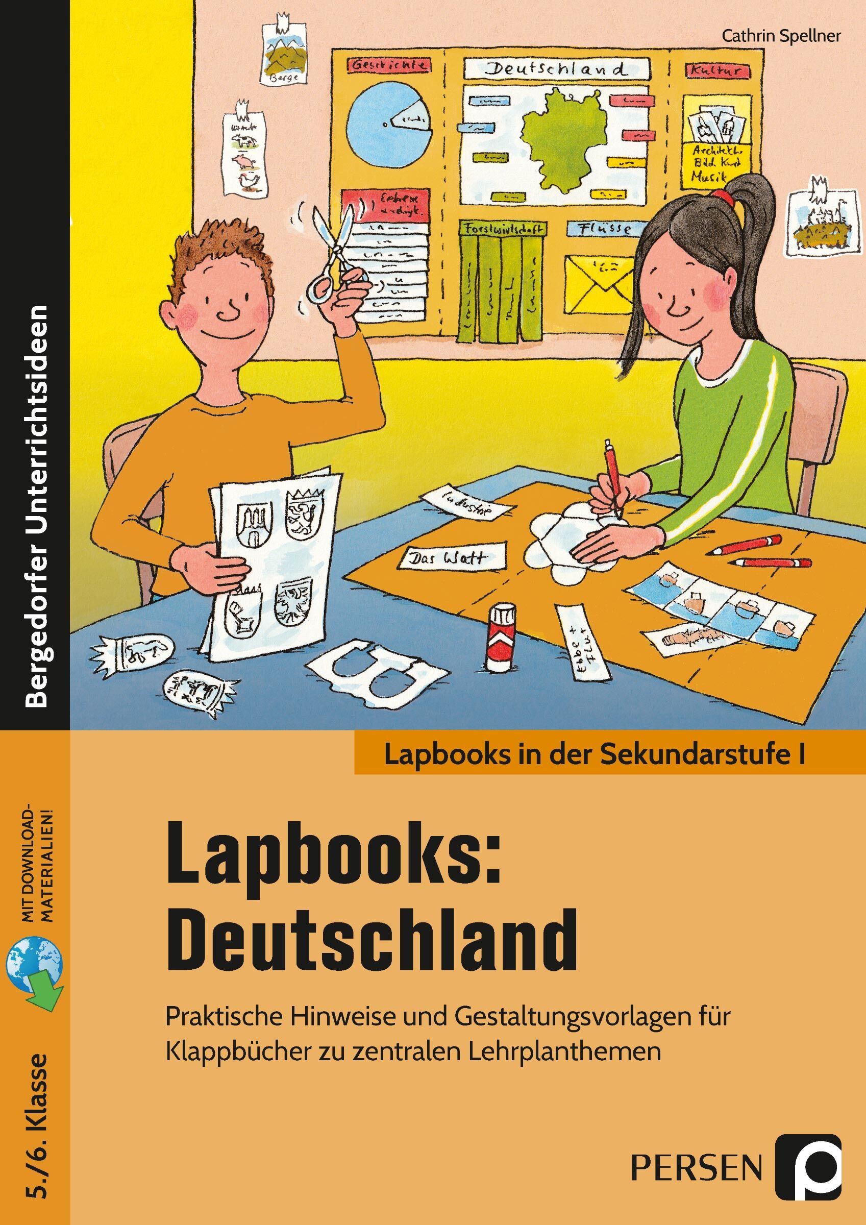 Persen Verlag Lapbooks: Deutschland 5./6. Klasse