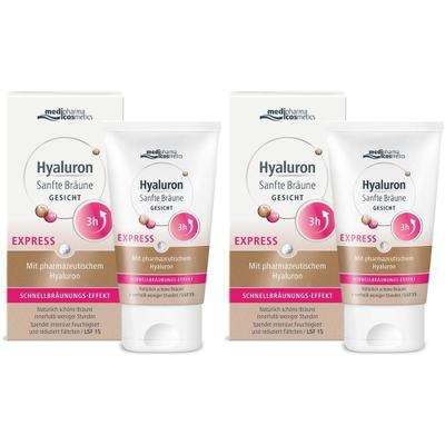 Hyaluron Sanfte Bräune Express Gesicht Creme 2x 2x30 ml