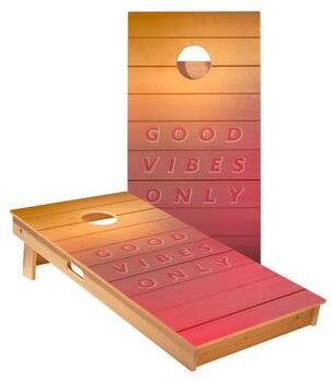 Skip's Garage Good Vibes Only Cornhole Boards