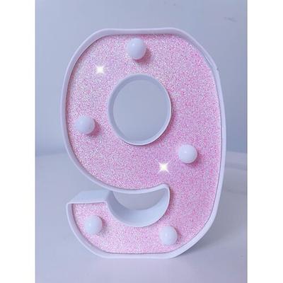 16cm rosa Buchstaben Lichter Dekoration Lichter Urlaub Geburtstag Weihnachtsdekoration Lichter