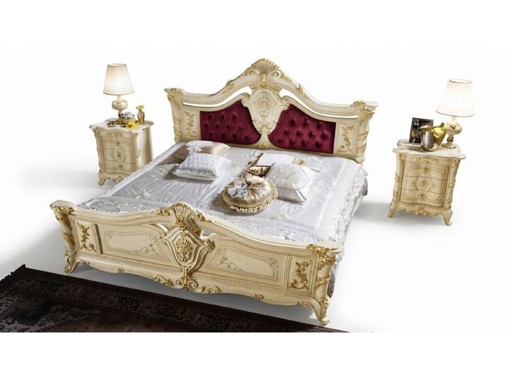 JVmoebel Polsterbett Chesterfield Polsterbett aus Leder im klassischen Barock-Stil, Made in Europa