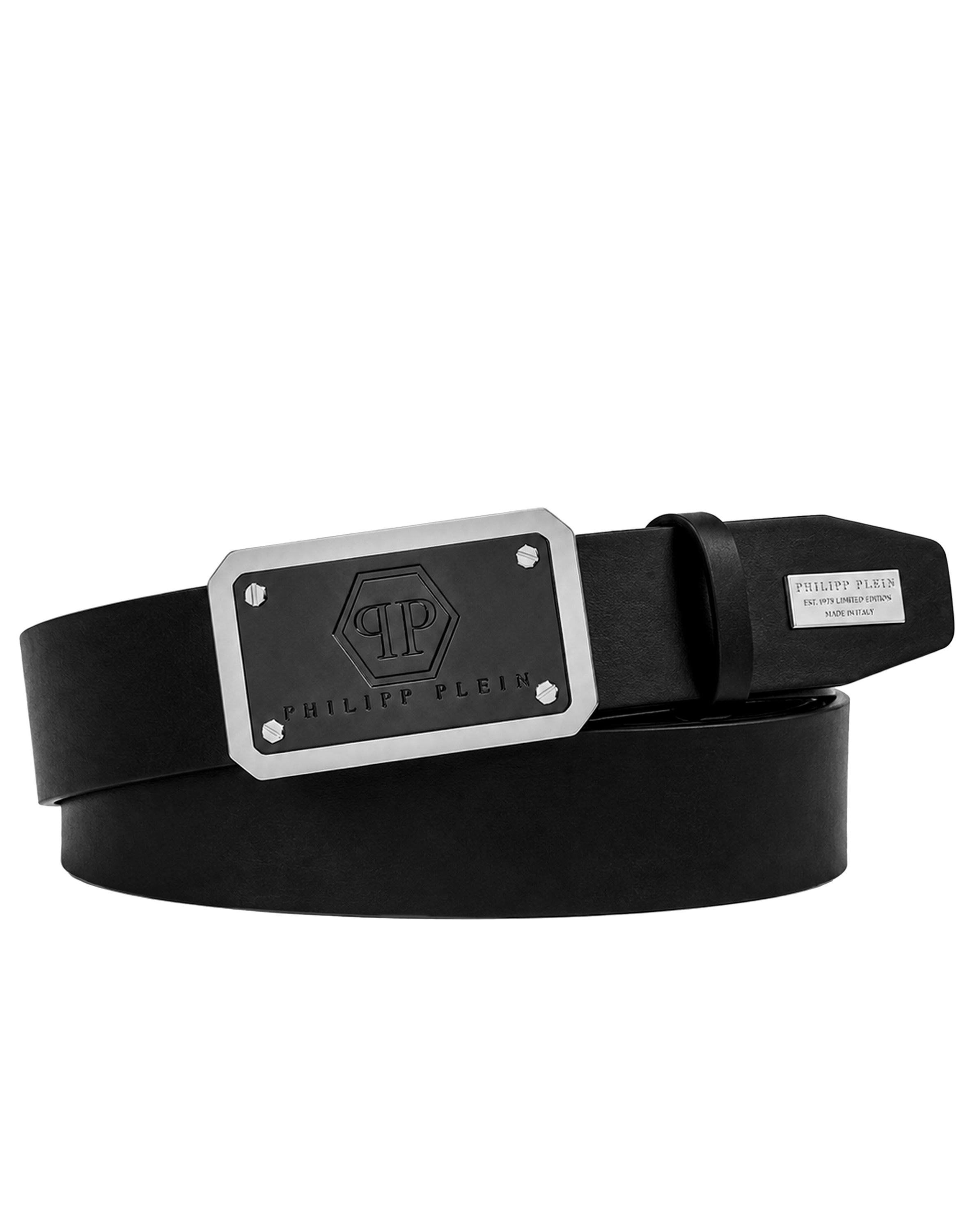 Philipp Plein Gürtel Hexagon - Schwarz