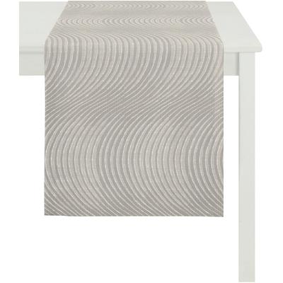 Tischläufer APELT "2913 Loft Style", beige, B:48cm L:140cm, Polyester, Viskose, Tischdecken