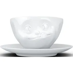 fiftyeight Kaffeetasse Lecker weiß