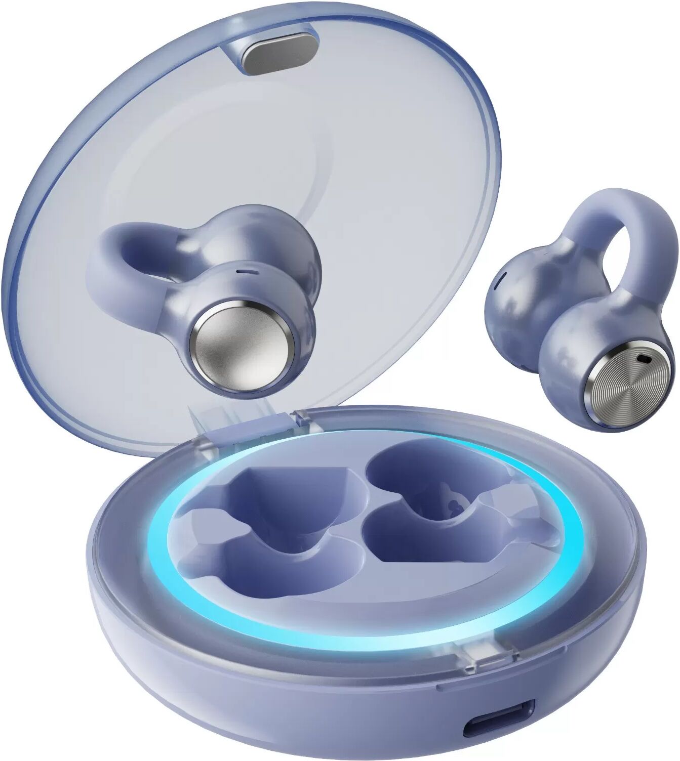INF Écouteurs de sport Bluetooth à oreille ouverte avec audio HiFi et ajustement confortable Bleu