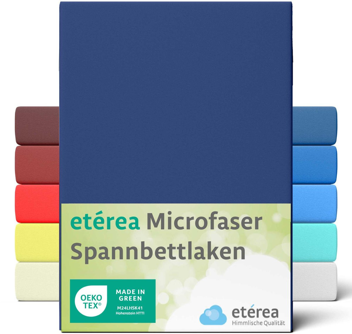 Etérea Microvezel Jersey Hoeslaken Marineblauw 80x160-80x180 cm
