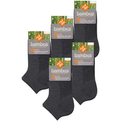 NUR DIE Herren Sneakersocken Bambus Sneaker 10er Pack