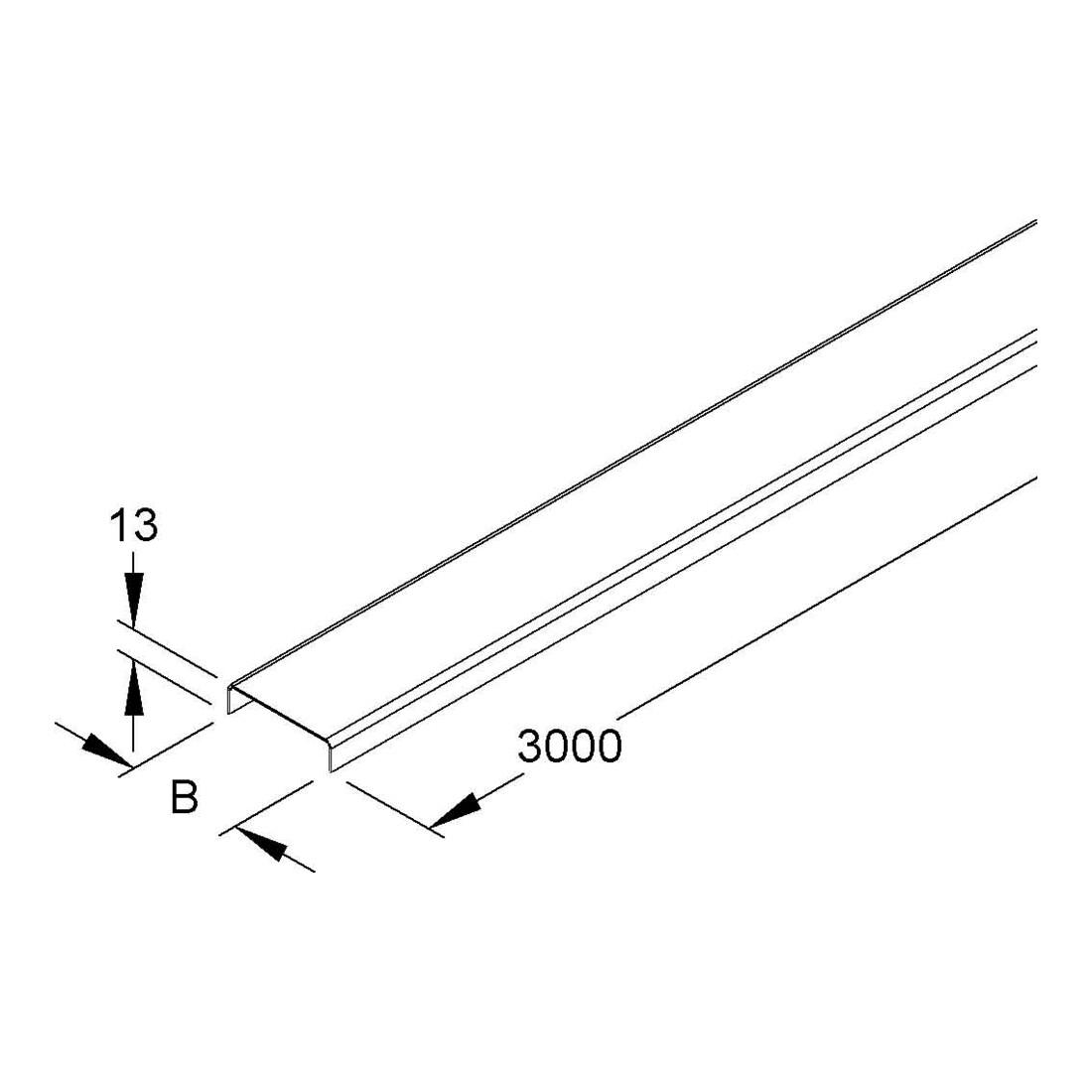 Niedax Kabelrinnendeckel RD 50)