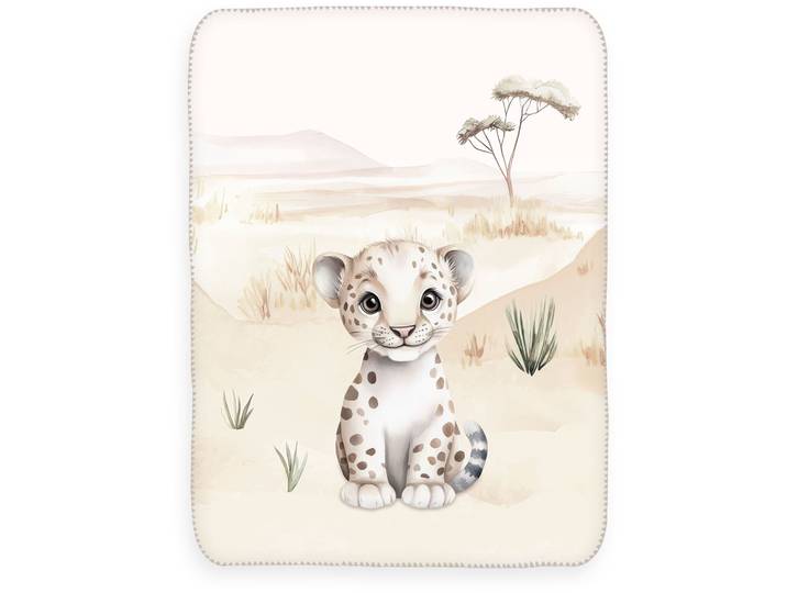 Babydecke BABY BEST Kleiner Leo , multicolour, B/L: 75cm x 100cm, Wohndecken, Babydecke, Perfekt zum Kuscheln – zuhause und unterwegs