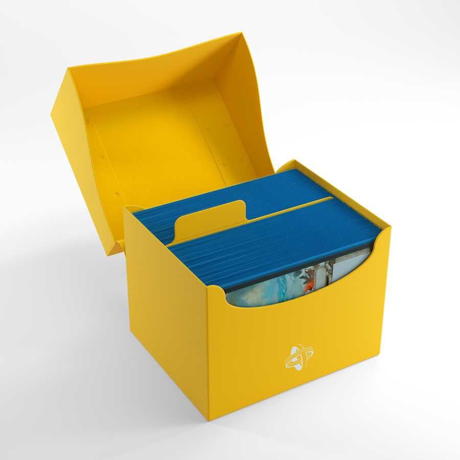 Gamegenic Side Holder 100+ XL Yellow - Holds up to 100 double-sleeved trading cards, Yellow finish, Card Game Accessory for Trading Card Organizers