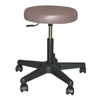 Uhumed Drehhocker, KS-Gestell schwarz, fahrbar, für Hartböden mittelgrau 103050079