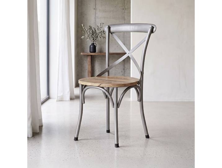 Chaise bistrot bois et métal