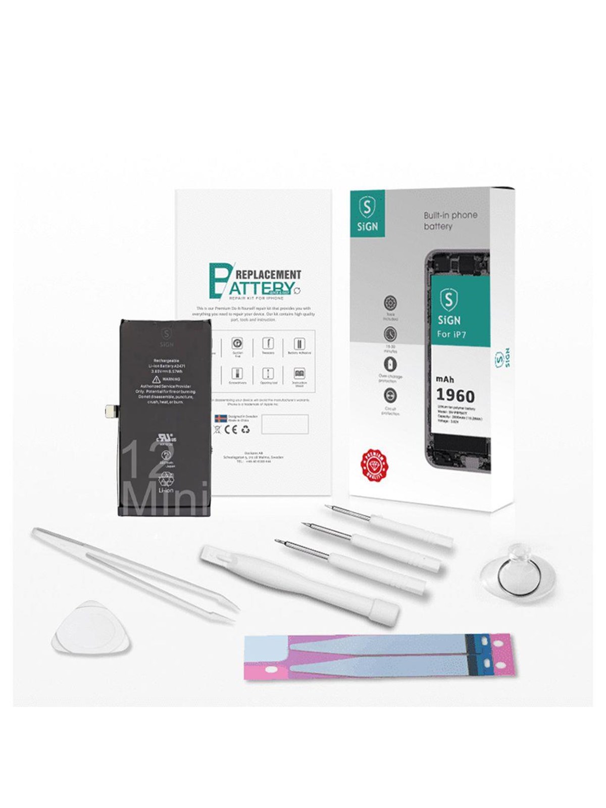 SiGN complete battery replacement kit - iPhone 12 Mini