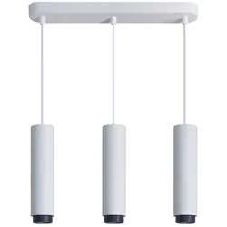 Luxula, Pendelleuchte, LED-Pendelleuchte, weiss/schwarz, 3-flammig (GU10)