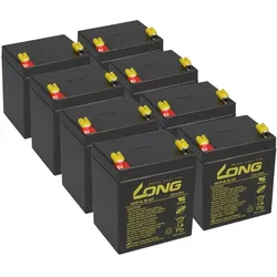 BLEI AKKUS AKKUSATZ kompatibel für APC RBC43 UPS USV RBC 43 8 x 12v 4,5Ah AGM