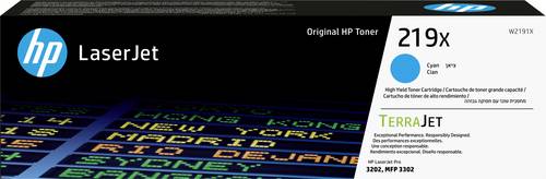 HP Toner HP 219X - Hohe Ergiebigkeit - Cyan - ori Original Cyan 2500 Seiten W2191X