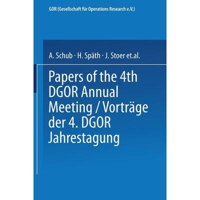 Vorträge der Jahrestagung 1974 DGOR Papers of the Annual Meeting, Taschenbuch von , Physica, 978-3-7908-0151-4