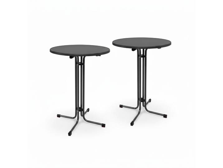 STEHTISCH Bellini Ø70xH110cm Schwarz (2tlg)