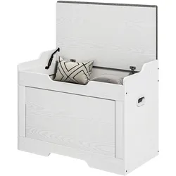 HOMCOM HOMCOM 103 Liter Aufbewahrungstruhe mit Deckel, Sitztruhe mit Stauraum