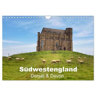 Südwestengland - Dorset & Devon (Wandkalender 2027 DIN A4 quer), CALVENDO Monatskalender