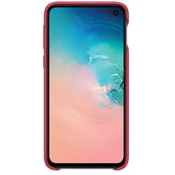 Samsung Leather Cover (Samsung Galaxy S10e), Smartphone Hülle, Rot