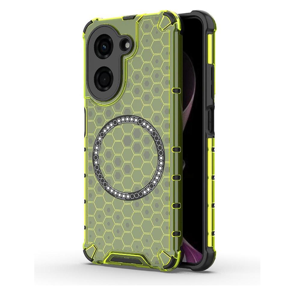 Techsuit - HoneyComb Shield MagSafe - Xiaomi Redmi A5 4G (Regional) - Lime Green (Xiaomi Redmi A5 4G) (59568599)