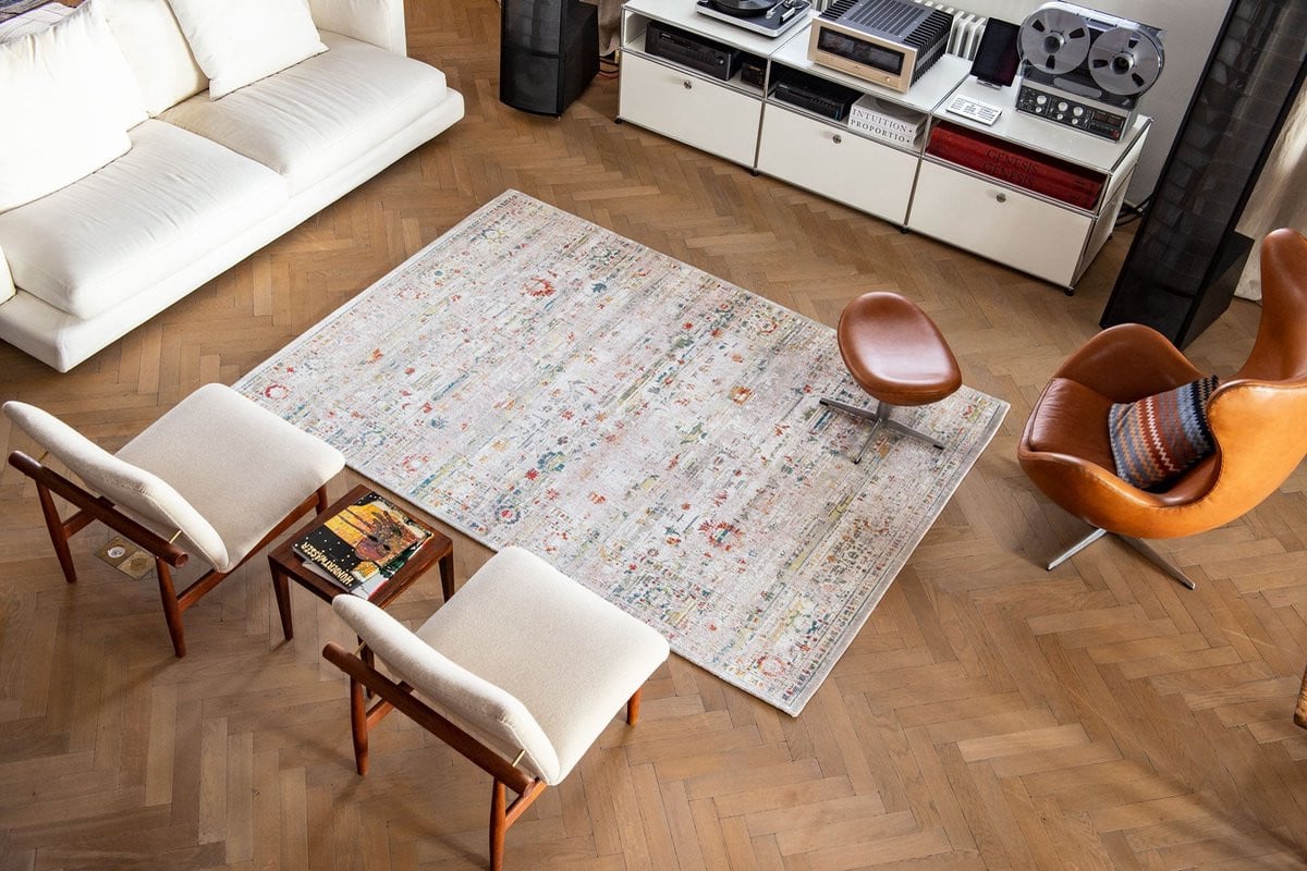 Louis De Poortere Ushak Turkish Delight Wasbaar Vloerkleed Binnen & Buiten - 240 x 340 cm - Laagpolig Tapijt van Gerecycled PET