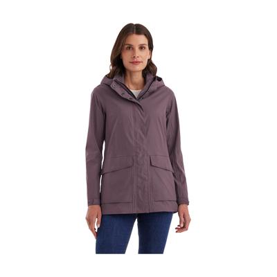 Funktionsjacke "GS 54 WMN JCKT", Damen, Gr. 44, lila (pflaume), Obermaterial: 100% Polyester.Futter: 100% Polyester, G.I.G.A. DX BY KILLTEC, Jacken Funktionsjacke, Wasserdicht, atmungsaktiv, recycelte Materialien, abnehmbare Kapuze