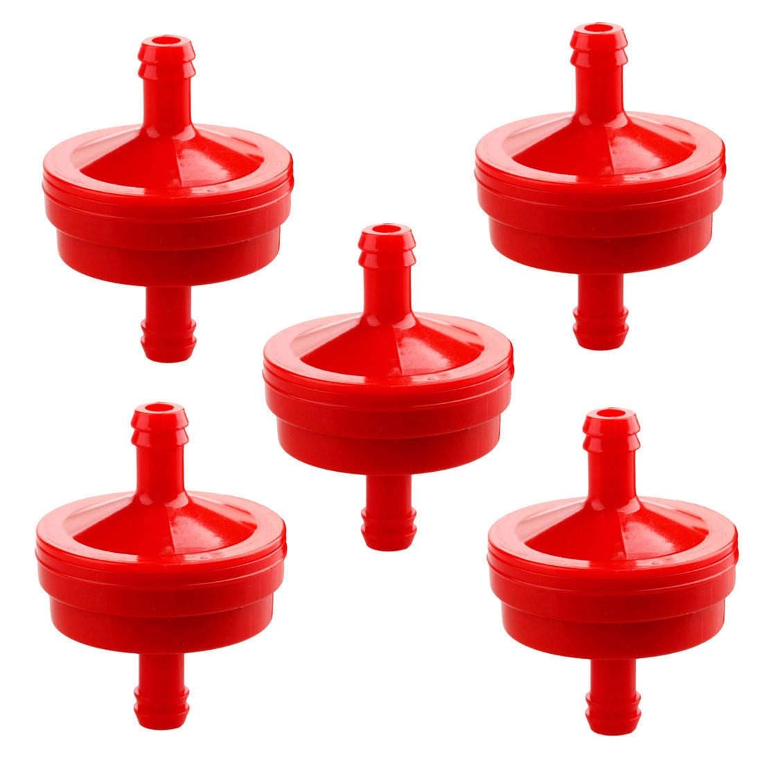 Briggs & Stratton Brandstoffilter, 5 stuks, Rood, 125 micron