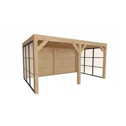 Weka Design Pavillon Lumley - 500 x 300 cm 2 x Wandelement, 2 x Glaselement (Modell 3.1) 500 x 300 cm (Gr. 3)