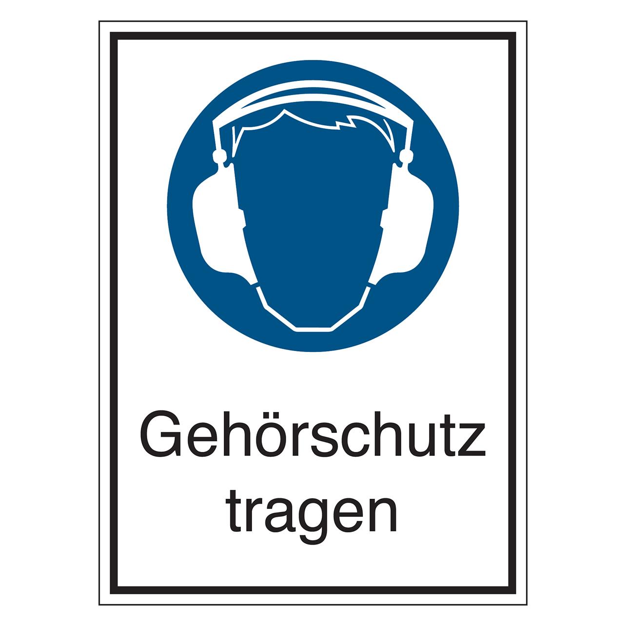 Brady STD-105-131X185-B7527, Gebotsschilder - Gehörschutz tragen (800368)