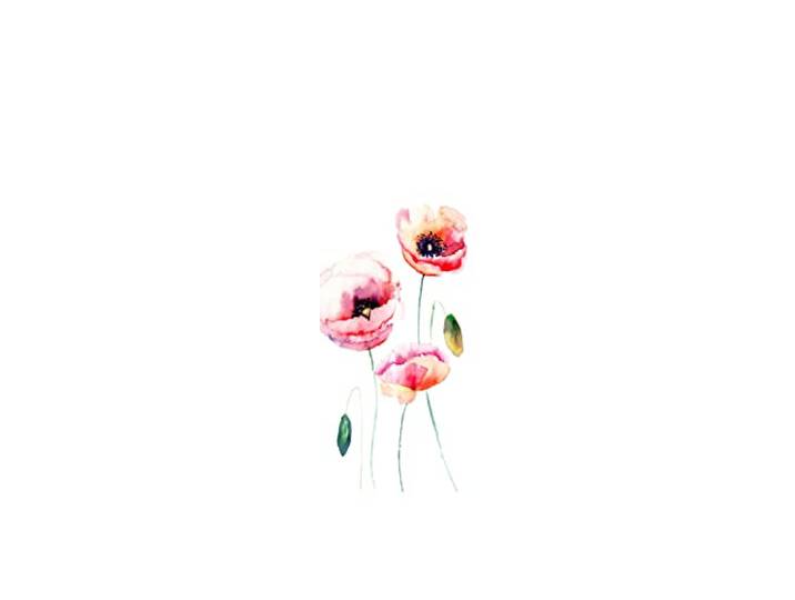 HOME WOHNIDEEN VALMUE 84127 Rideau Coulissant en Tissu d'ameublement Opaque Motif Fleurs Rouge 245 x 60 cm