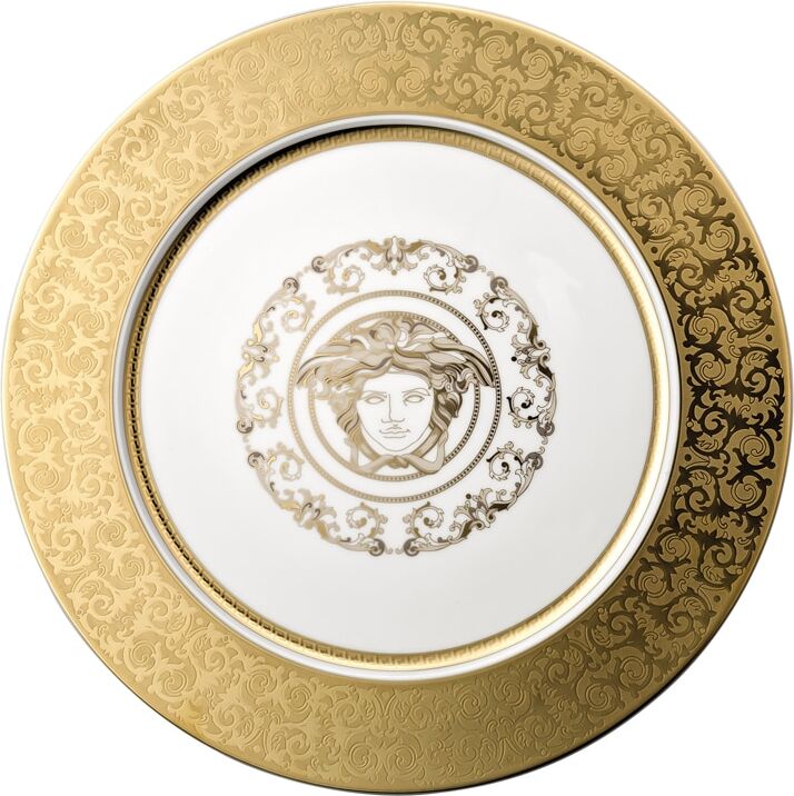 Versace Plato de presentación Medusa Gala . Dorado