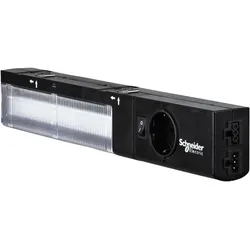 Schneider Electric LED Leuchte mit Schuko m. Steckdose, Elektronikzubehör + Gehäuse, Schwarz