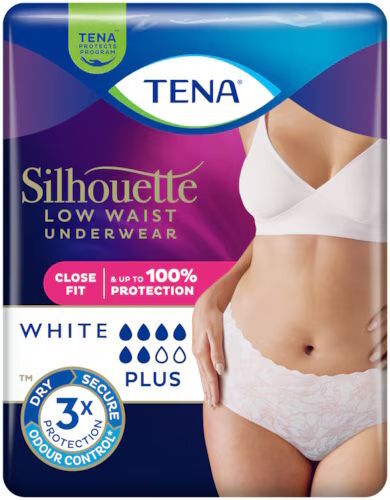 TENA Silhouette Plus Hvid Str. Medium Medicinsk udstyr 12 stk