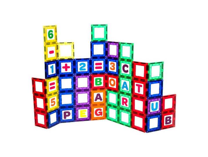 COFI 1453 3D- Vielseitiges Set Lernen durch Spiel für kreative Köpfe Magnetspielbausteine