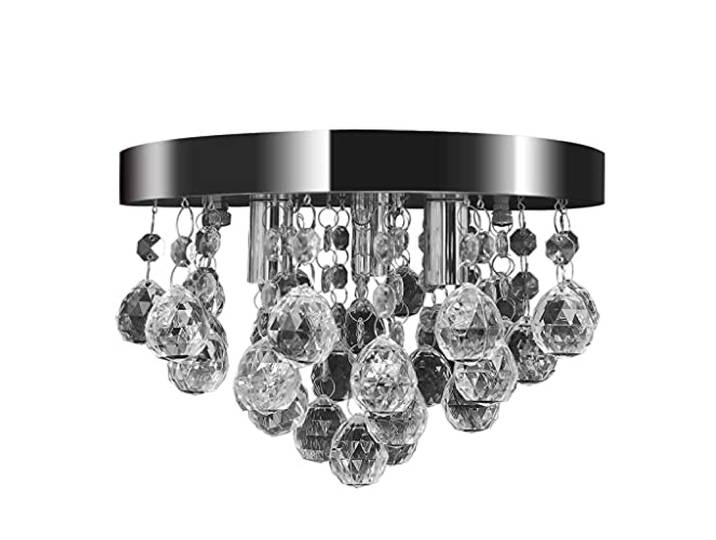 vidaXL Lustre Plafonnier Contemporain Cristal Lampe Lampe Suspendue Eclairage